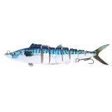 Jointed Minnow Bait 8segement Hard Plastic Fishing Lure 5colours 17.8cm-38g Artificial Fishing Set