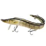 Fishing Jointed Minnow Lures,with High Carbon Steel Anchor Hook, Lifelike Multi Jointed Artificial Swimbait