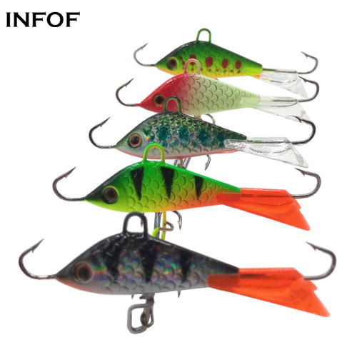 Ice Jig Fishing Lure Jigging Rap 7.5g/5cm Winter Carp Fishing Bait Artificial Metal Jig
