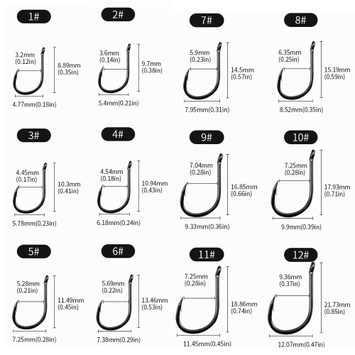 High carbon steel Iseni hook 1#-22#, with hole ISEAMA Fishhook