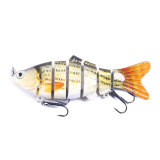 Multi Jointed Fishing Lure 3D Eyes 6-Segment Lifelike Fishing Swimbait Crankbait With 2 Hook Fishing Baits
