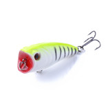 6cm/7g popper wobbler fishing lures artificial hard bait pesca fishing tackle