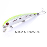 12cm 13g Fishing Lure Minnow Hard Bait With Three Fishing Hooks Fishing Tackle Wobbler 3D Eyes Crankbait