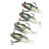 Soft Baits with lead jig hook Carp Fishing Lure 3.35 0.44oz Lifelike Silicone Bait Lead Fish Jig Saltwater Fishing Gear