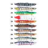 Jointed Multi Fishing Bait 9 Segment Lure Swimbait Artificial Hard Bait Isca Crankbait Accessories