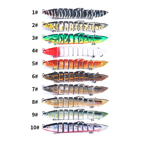 Jointed Multi Fishing Bait 9 Segment Lure Swimbait Artificial Hard Bait Isca Crankbait Accessories