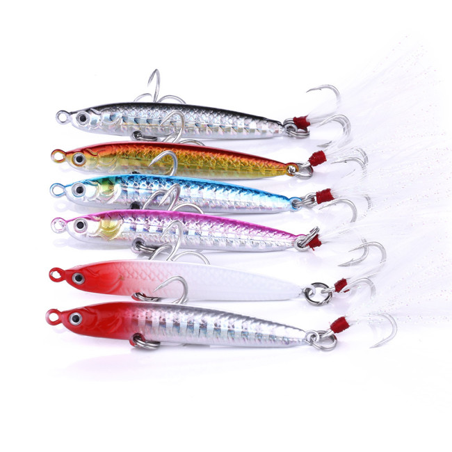 Sea fishing Metal Jig16g 21g 32g 42g Fishing Lure Weights Bass Fishing Bait Tackle Trout Jigging Lure Jigs Saltwater Lures