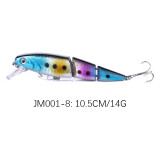 Minnow Fishing Lure Artificial Bait Swim Bait Jointed Bait Hook Crankbait Wobbler Fishing Tackle