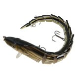 Fishing Jointed Minnow Lures,with High Carbon Steel Anchor Hook, Lifelike Multi Jointed Artificial Swimbait