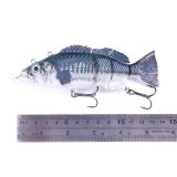 Electric Lure Wobblers 15cm For Fishing 4-Segement Swimbait USB Rechargeable lure Crankbait Flashing LED light Fishing lure