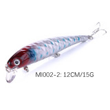 12cm 13g Fishing Lure Minnow Hard Bait With Three Fishing Hooks Fishing Tackle Wobbler 3D Eyes Crankbait