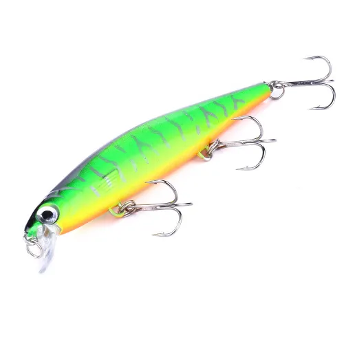 Minnow Fishing Lure Laser Hard Artificial Bait 3D Eyes 11cm 13g Wobblers Fishing Tackle Slow Sinking