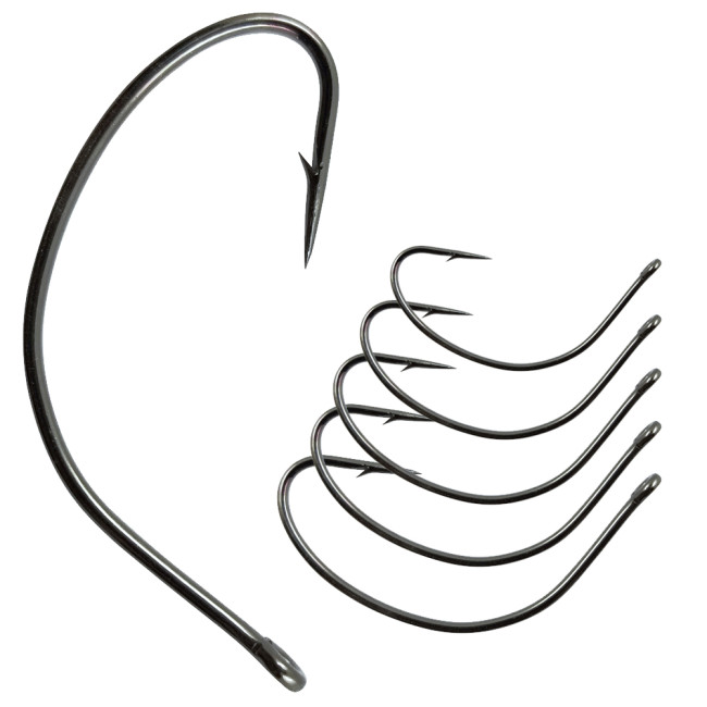 Fishing Wide Gape Hooks ,High Carbon Steel Hook, Stainless , 1/0-5/0