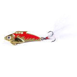 5CM-8.2G Metal VIB Fishing Lure Treble Hooks Sinking Isca Bait Lipless Crankbait