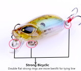 Crankbait Fishing Lure 5cm 8g Topwater Hard Bait Wobbler Jig Bait Minnow Slow Sinking lure Pesca Fishing tackle