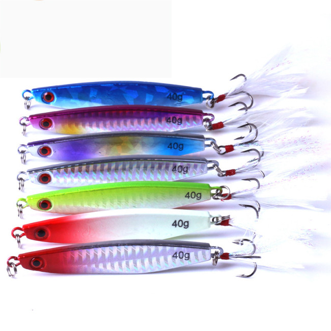 Metal Jig Fishing Lure 14g 21g Trolling Hard Bait Bass Fishing Bait Tackle Trout Jigging Lure Jigs Saltwater Lures