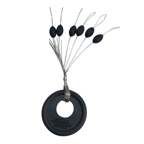 Rubber fishing oval stoper,fishing stop black fishing beads