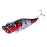 Popper Fishing Lures 9CM-12G-6# Topwater Bait Crankbait Wobbler Tackle Isca Poper Floating Top Water pike Lures