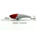 Minnow Fishing bait with 8# treble hooks carp Fishing Lures freshwater Fishing tackle Sinking Trout Bait ,9.2cm/3.62in 8g/0.282oz