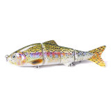3D Eyes Multi Jointed Fishing Lure 12cm 16.8g Lifelike 4 Sections Swimbait Crankbait Hard Bait Fish Lure Fishing Tackle