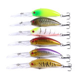 10cm-7g Deep Diving Lure Set Minnow Wobbler with Sharp Hook Hard Bait for Bass Pike Carp Pesca Fishing Tackle