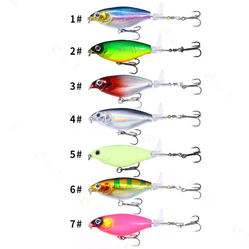Pencil Lure Topwater Spinner Fishing Lures 6g-8# 11g-6# Rotating Tail Trolling Pesca Plopper Fishing Tackle