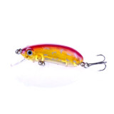Fishing Lure Minnow Crankbait Hook pike trolling Swim Bait pesca isca Artificial Hard bait floating fishing tackle ,10g/0.35oz,6cm/2.36