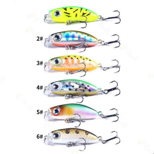 Mini Minnow Fishing Lure 4.2cm 3.1g Topwater Hard Bait Wobbler Jig Bait Crankbait bass Pesca Fishing tackle SwimBait