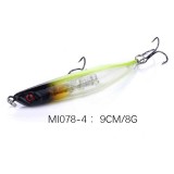 Minnow fishing baits and tackle carp fishing lures ice fishing accessories swim baits ,9cm/3.54 8g/0.28oz