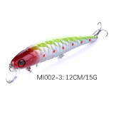12cm 13g Fishing Lure Minnow Hard Bait With Three Fishing Hooks Fishing Tackle Wobbler 3D Eyes Crankbait