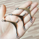3 way Cross Line Fishing Rolling pole swivel,Freshwater Fishing tackle