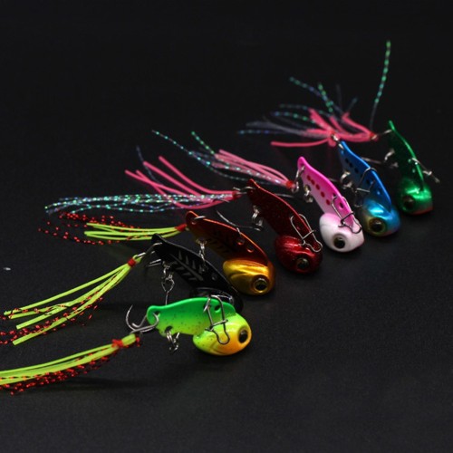 Metal VIB Fishing sink Lure bass Fishing Tackle Pin Feather Crankbait Vibration Spinner Sinking Bait 3 g /6 g