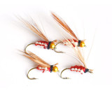 40Pcs/Set Dry Flies Trout Various Artificial Insect Baits Tying Single Hooks Dry Fly Fishing Lures Fly Fishing Flies Box