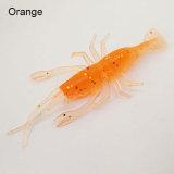 Soft Baits Shrimp 2.56 /0.12oz Soft Fishing Lure Shrimp Artificial Silicone Bait
