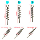 Fishing Lure Centering-Pin Spring Stainless Steel Fishing Pin Bait Holder Lure Screw Lock