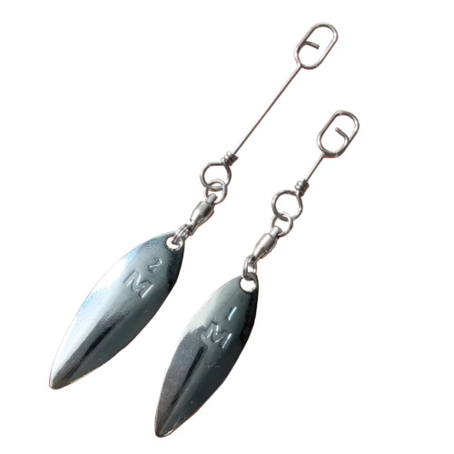 Fishing Lures Willow or Colorado Blade Spinner Blades Bearing Swivels Tail Spinner Spinnerbait Lure Making Supplies Bass Lures