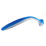Soft  Lure Fishing Lure Shad Double Color Silicone Bait T Tail Wobblers  5cm/2in  7cm /2.8in  9cm / 3.5in