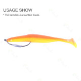 Soft  Lure Fishing Lure Shad Double Color Silicone Bait T Tail Wobblers  5cm/2in  7cm /2.8in  9cm / 3.5in