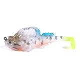 Soft bait with jig hook, 8cm/3.15in  14g/0.5oz  silicone bait