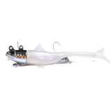 Rubber Soft bait with lead hook inside maggot tailed bait