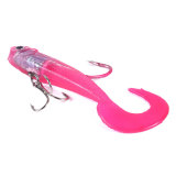 Rubber Soft bait with lead hook inside ,7cm/2.7in, 9g /0.3oz  maggot tailed bait