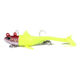 Rubber Soft bait with lead hook inside maggot tailed bait