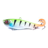 Rubber Soft bait with lead hook inside ,7cm/2.7in, 12g /0.42oz  maggot tailed bait