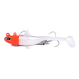 Rubber Soft bait with lead hook inside maggot tailed bait