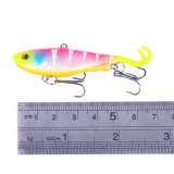 Rubber Soft bait with lead hook inside ,7cm/2.7in, 12g /0.42oz  maggot tailed bait