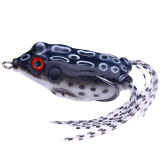 Frog Lure Soft Tube Bait  Fishing Lure with Fishing Hooks Top Water Ray Frog Artificial 3D Eyes 6.3cm/2.5in 13g/0.44oz