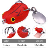 Frog Type Topwater Lure Silicone Thunder Fishing Lure with blade Soft Bait  2.5cm/1in 2.9g/0.1oz
