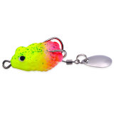Frog Type Topwater Lure Silicone Thunder Fishing Lure with blade Soft Bait  2.5cm/1in 3.1g/0.1oz