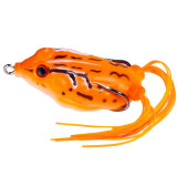 Frog Lure Soft Tube Bait  Fishing Lure with Fishing Hooks Top Water Ray Frog Artificial 3D Eyes 6.3cm/2.5in 13g/0.44oz