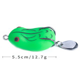 Frog Bait Topwater Lure Silicone Thunder Fishing Lure with blade Soft Bait  8g/0.28oz   14g/0.5oz